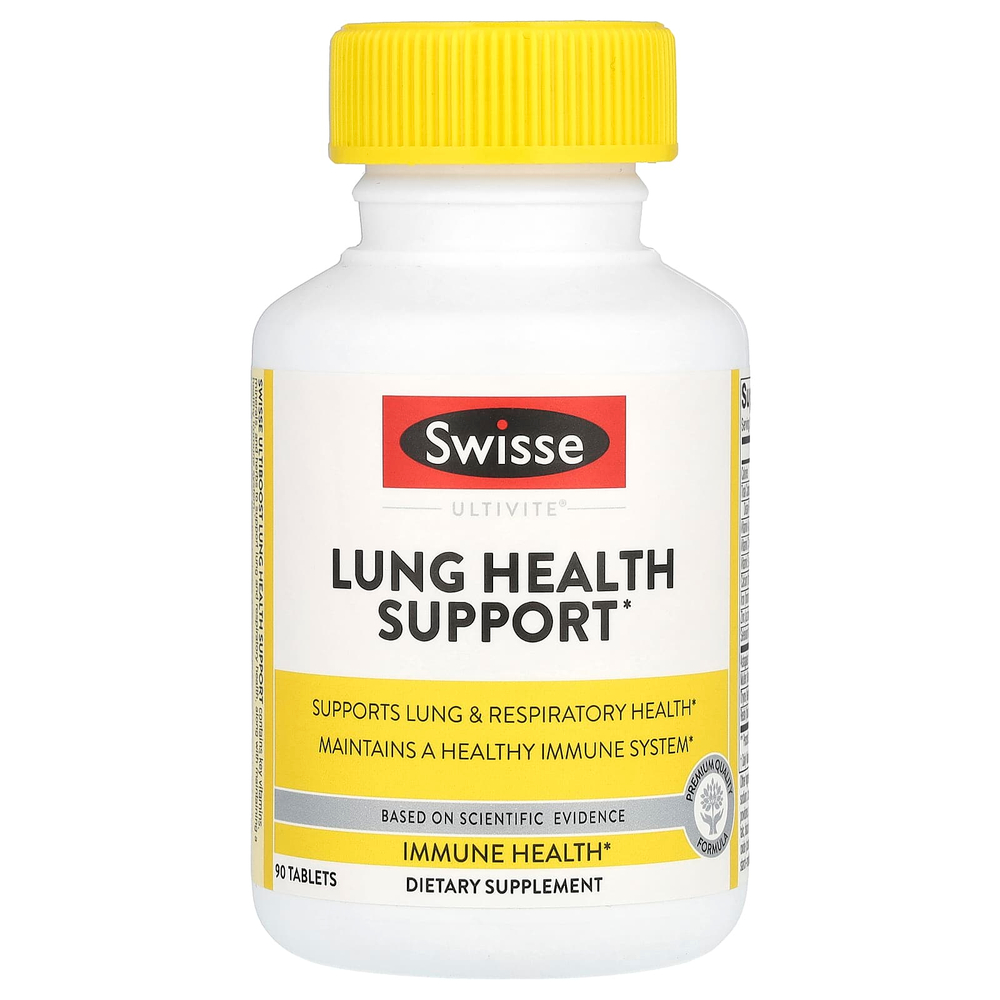 Swisse, Ultiboost, поддержка здоровья легких, 90 таблеток