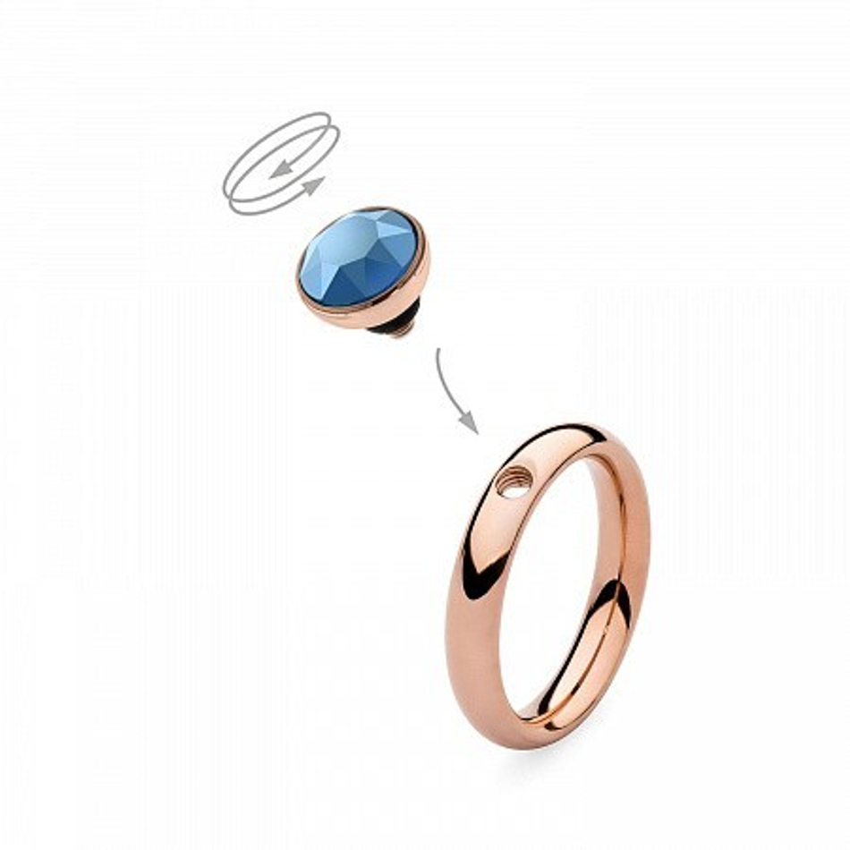 Шарм Qudo Bottone metallic blue 680177 BL/RG