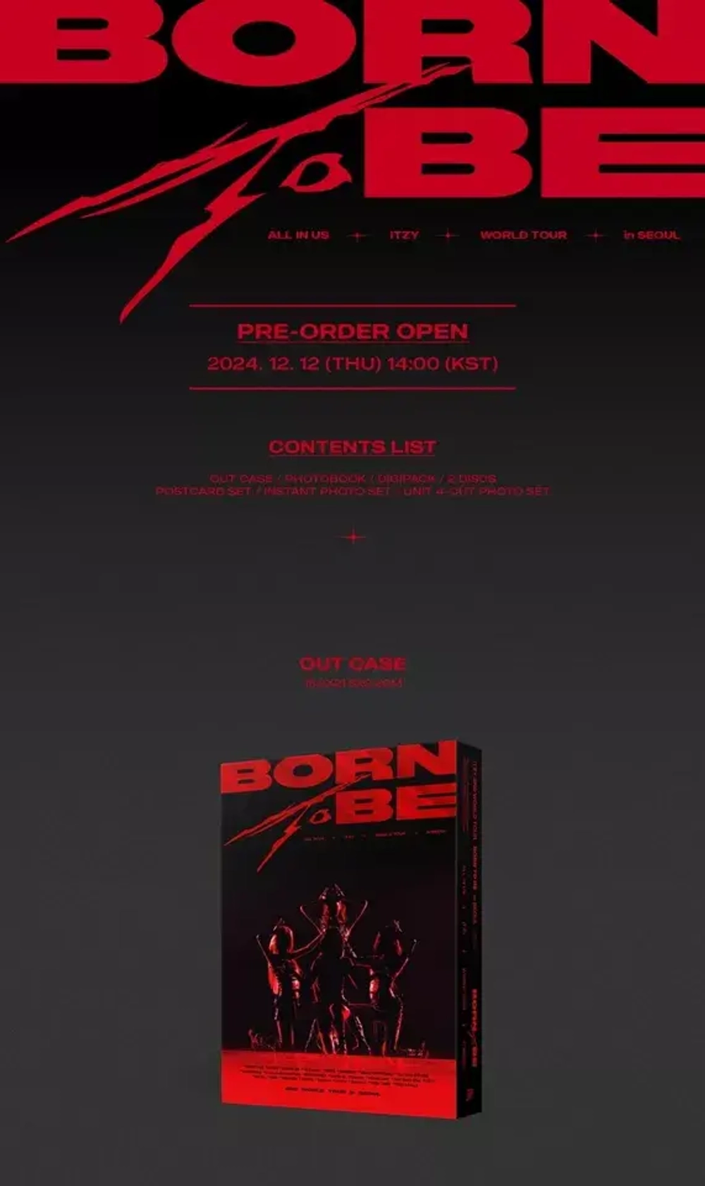 ITZY - 2ND WORLD TOUR [BORN TO BE] in SEOUL DVD