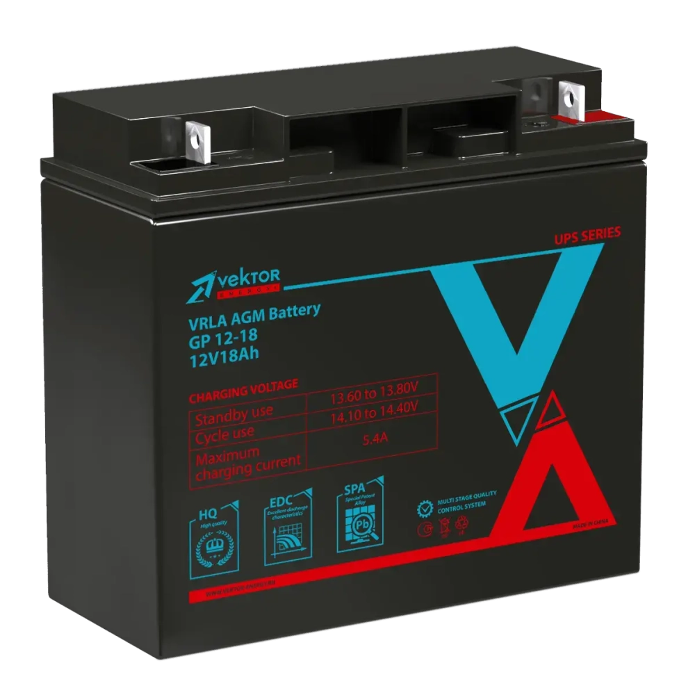 Аккумуляторная батарея Vektor Energy GP 12-18SA