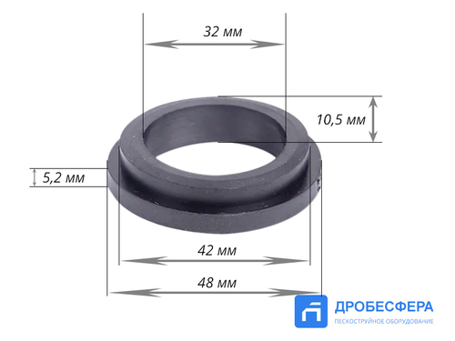 Уплотнитель резиновый для CQТ-1/CQТ-2/CFT арт. GN-SKD