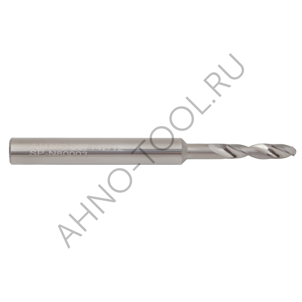 Сверло 4.1мм монолитное твердосплавное 3D без подвода СОЖ. для цвет.металлов SP-N800030410 VHM AHNO