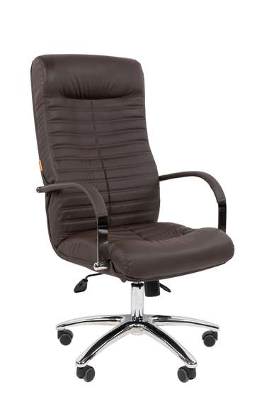 Офисное кресло Chairman 480 Россия экопремиум коричневый N