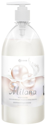 МЫЛО-КРЕМ GRASS MILANA ЖИДК ЖЕМЧУЖН 1Л
