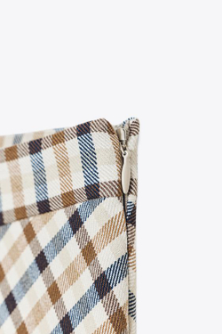 ZARA ЮБКА В КЛЕТКУ — ZW COLLECTION, РАЗНОЦВЕТНЫЙ