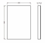 Зеркало Artceram 86х60 ACS010