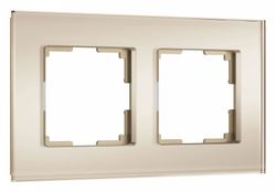 Рамка на 2 поста Werkel Senso (шампань, стекло soft-touch) W0023111