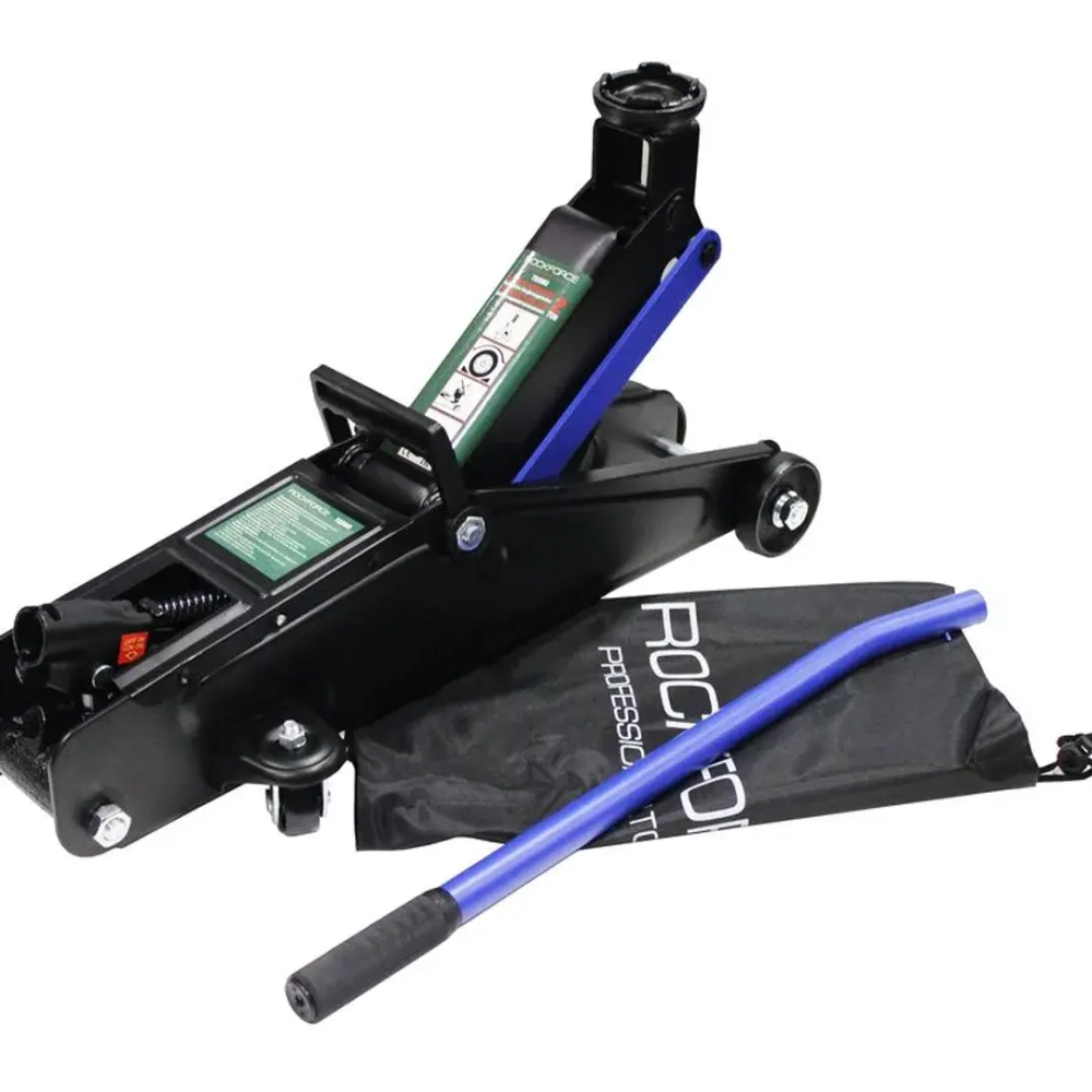 Домкрат подкатной гидравлический 2 т (h min 135мм, h max 385мм) RockForce##Rock FORCE RF-T82003(new)