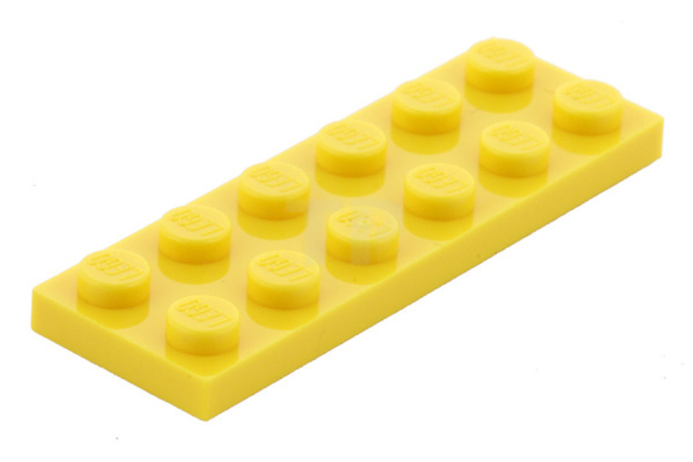 Lego Плитка 2x6 (желтая) 379524