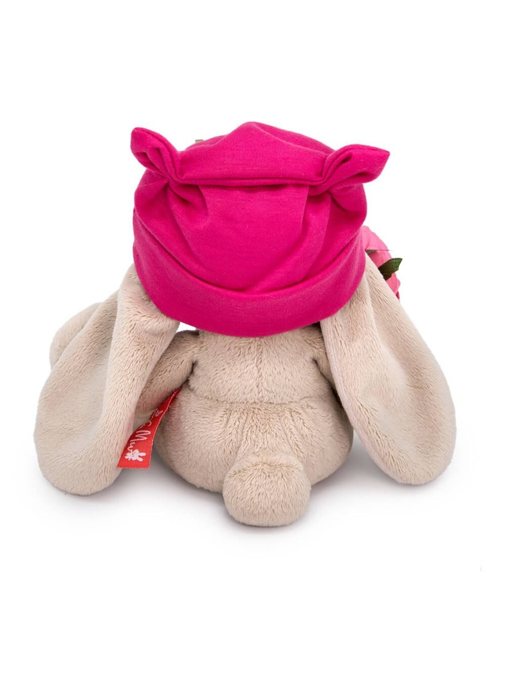 Мягкая игрушка Зайка Ми с букетом 15 см