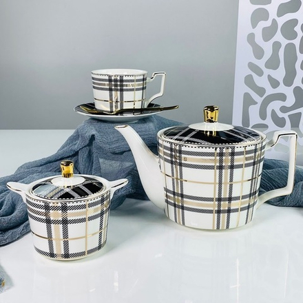 Lenardi 244-071 Чайный сервиз 16пр. 280мл в под.уп.(х4)Фарфор