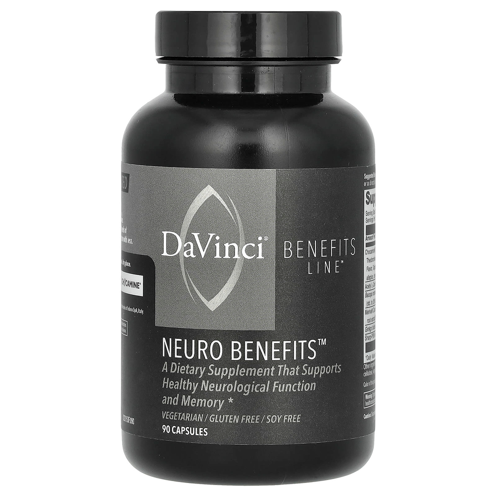 DaVinci Laboratories, Benefits Line, Neuro Benefits, 90 капсул
