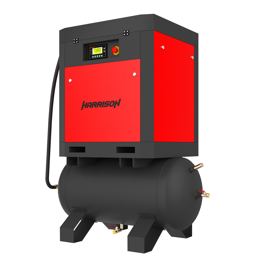 HRS-94900T5 Винтовой компрессор с ресивером Harrison: 900 л/мин, 10 бар, 7.5 кВт, 500 л