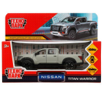 Модель ин. мет. "Nissan Titan Warrior. Полиция" 12,5см, дв, багаж, серый. TITAN-13MAT-GY (Технопарк)