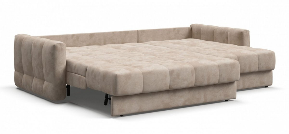 Угловой диван Босс Слип 160 Велюр Алькантара пепел