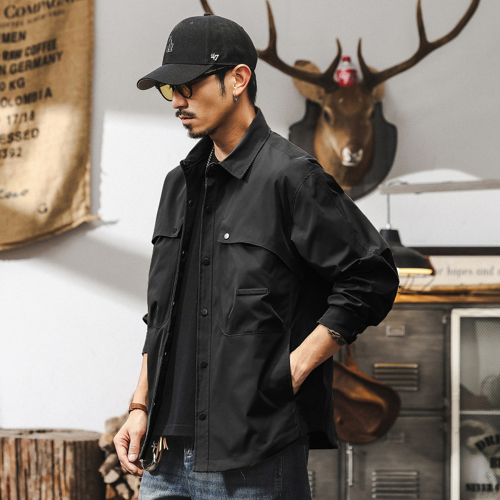 Куртка лёгкая мужская весна в Американском стиле от Jerryeno