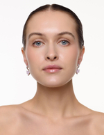 Серьги "Queen Pink Soul " Silver