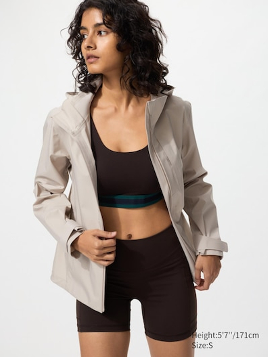 UNIQLO Парка BLOCKTECH, бежевый