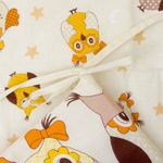 Комплект постельного белья 6-ти предметный "ЛУННЫЕ СОВЯТА", борт 4 части,  поплин