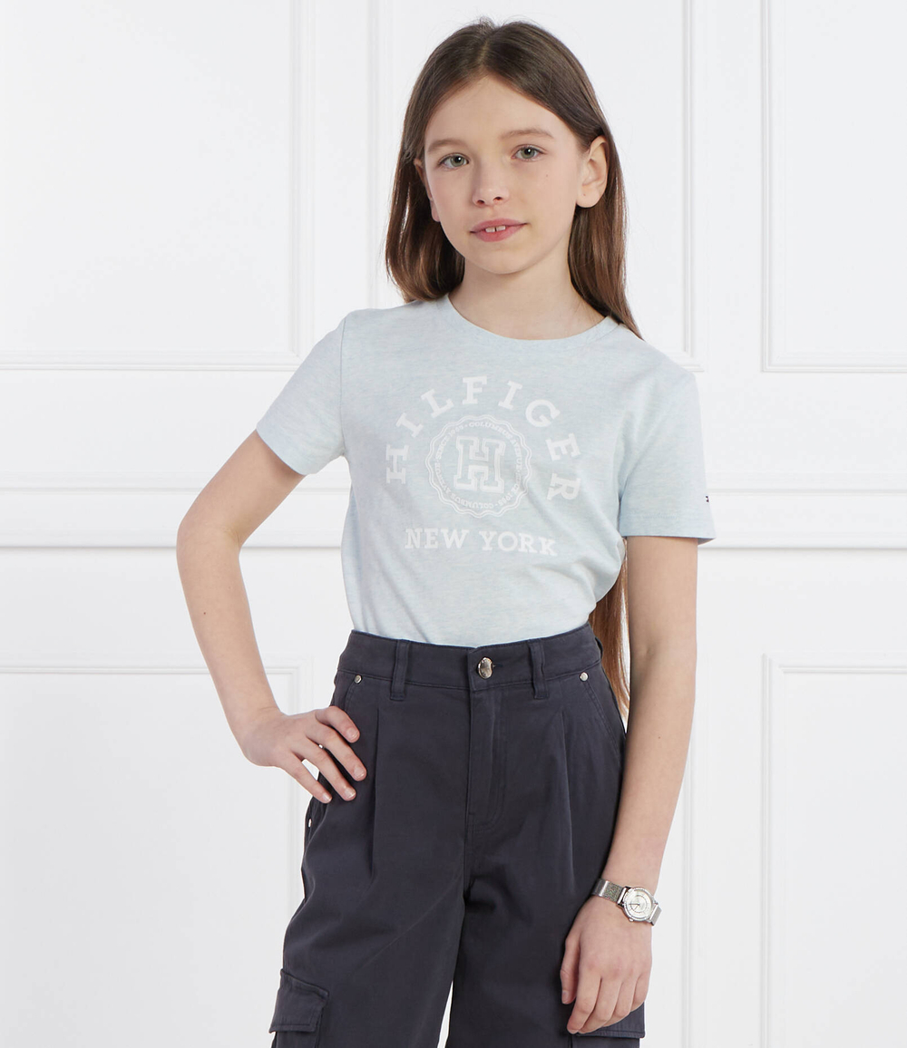 Футболка S/S Tommy Hilfiger - голубой(KG0KG07855)