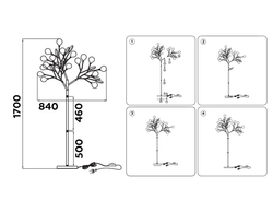 Ambrella Напольный телескопический светильник со сменной лампой Traditional TR3030