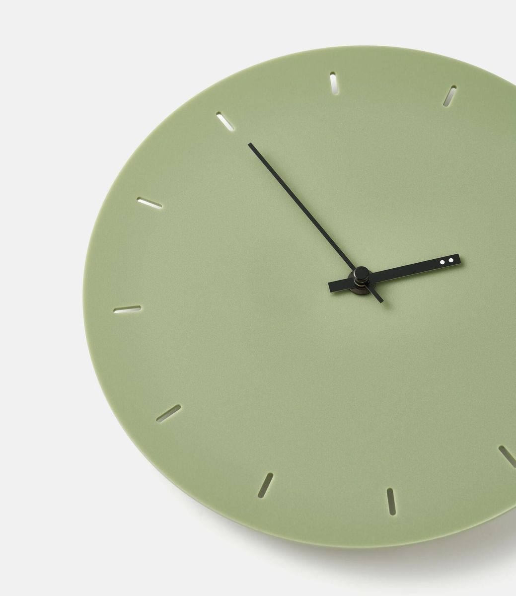 TOO Designs Minimal Clock Olive Green — настенные часы
