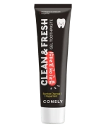 CNS Паста зубная гелевая Clean&Fresh с бамбуковым углем и перечной мятой Bamboo Charcoal & Peppermint Gel Toothpaste, 105г