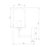 Бра Eurosvet Pluto 60156/1 хром