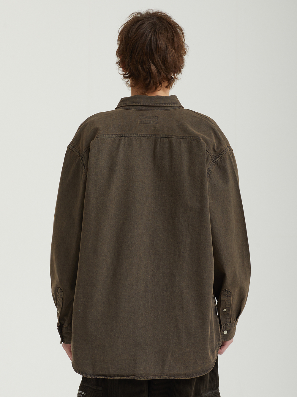 Мужская Рубашка Washed Denim