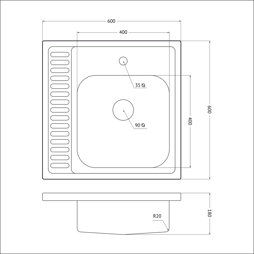 Мойка EMAR T6060RQ