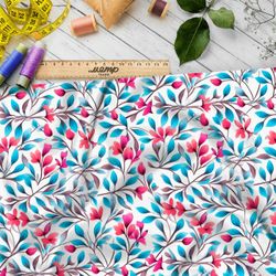 Ткань премиум атлас мелодия сада