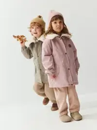 Парка демисезонная с меховым воротником "Зефир"