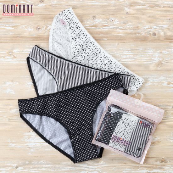 Трусики женские DOMINANT 35000-9, BIKINI, 3 шт. в уп.