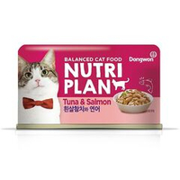 Влажный корм для кошек NUTRI PLAN Тунец с лососем в собственном соку, банка 160 г