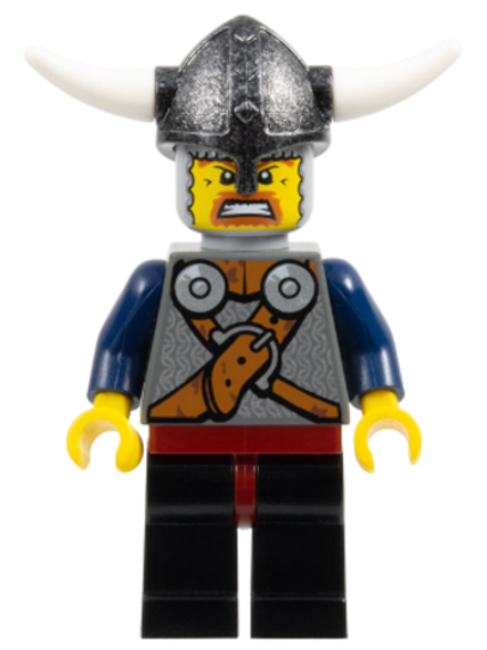 Минифигурка LEGO vik019 Викинг-воин (1б)