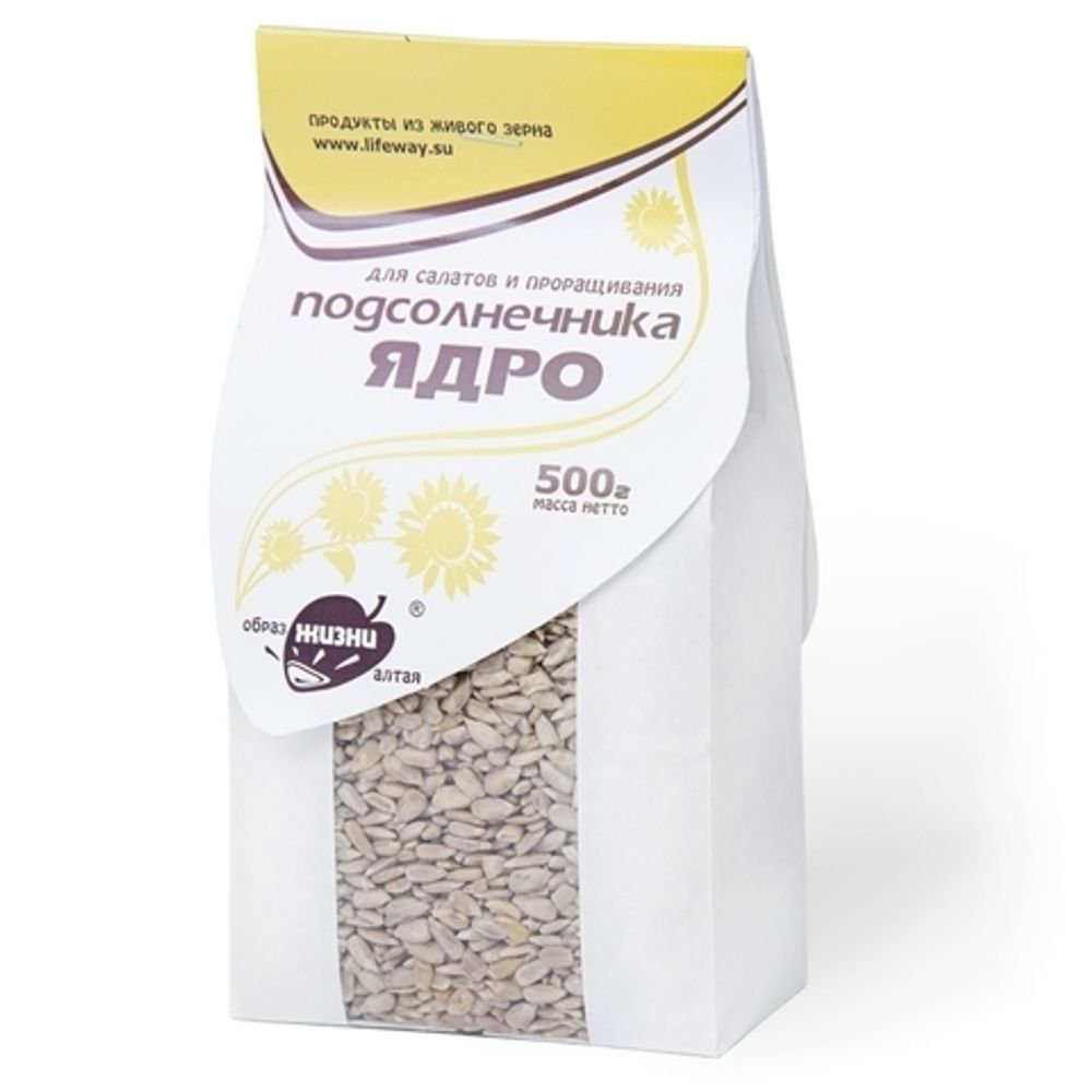 Семена подсолнечника Образ Жизни очищенные для салатов и проращивания 500 г