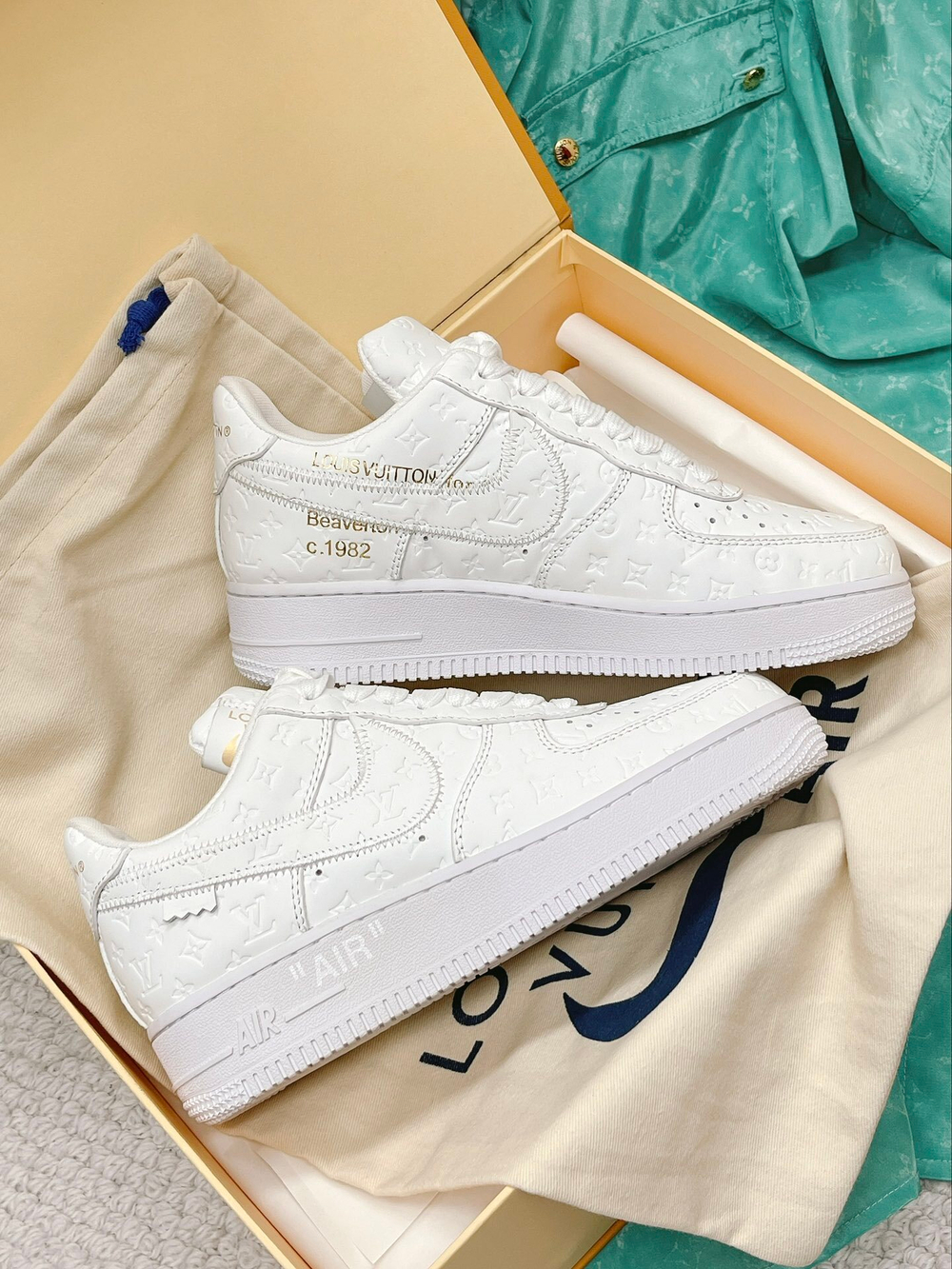 Louis Vuitton and Nike Air Force