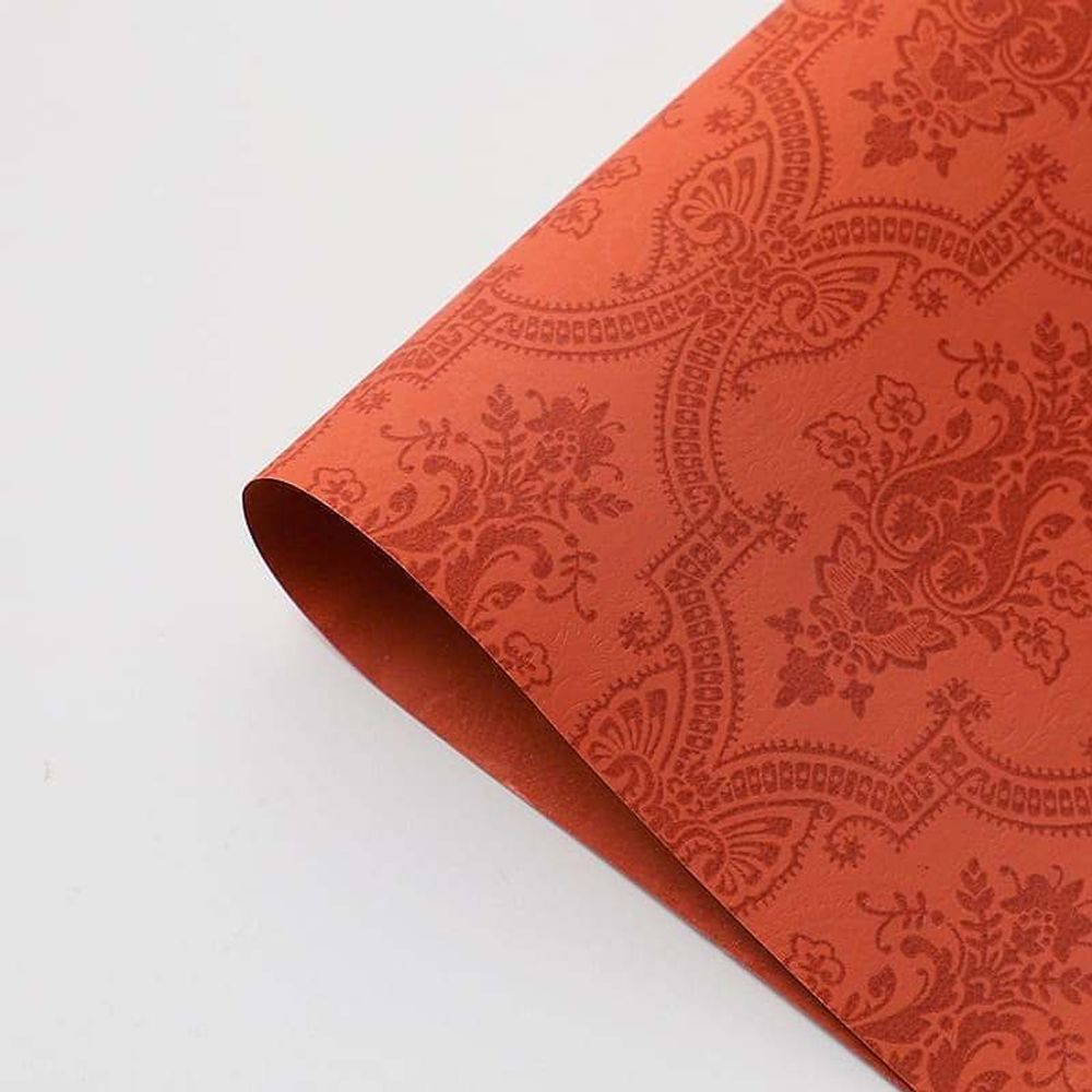 Пленка перламутр ОРНАМЕНТ 58см*10м КОРИЧНЕВЫЙ