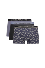 Трусики-боксеры 3шт. Emporio Armani - голубой(111473 3F717)
