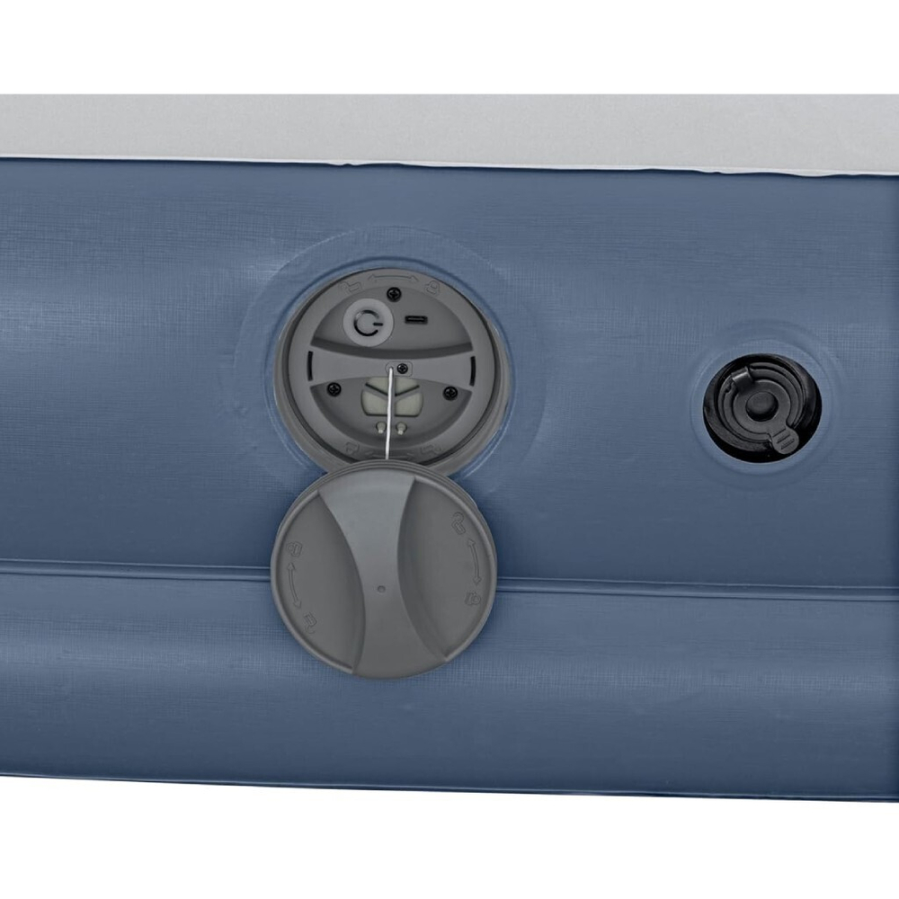 Кровать надувная Bestway, 203х152х36 см, 6716T, нас встроен, аккум, флок, USB насос 3.7В, 300 кг