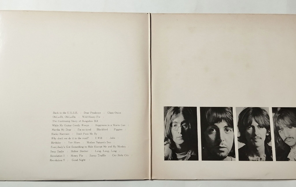 Винтажная виниловая пластинка LP The Beatles Whitre Album (Japan 1976) (No Obi) Blackbird