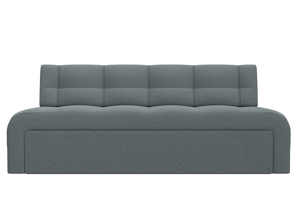 Диван кухонный прямой Люксор, Амур 07 серый, Рогожка, 125822