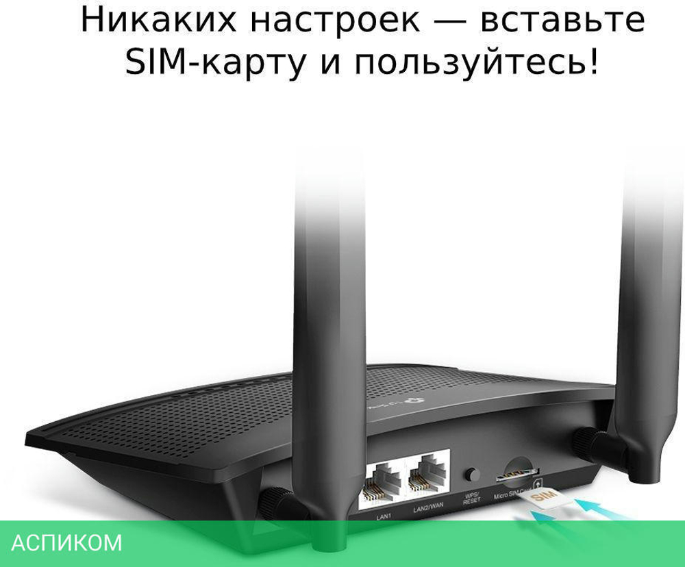 Беспроводной маршрутизатор TP-Link (TL-MR100)