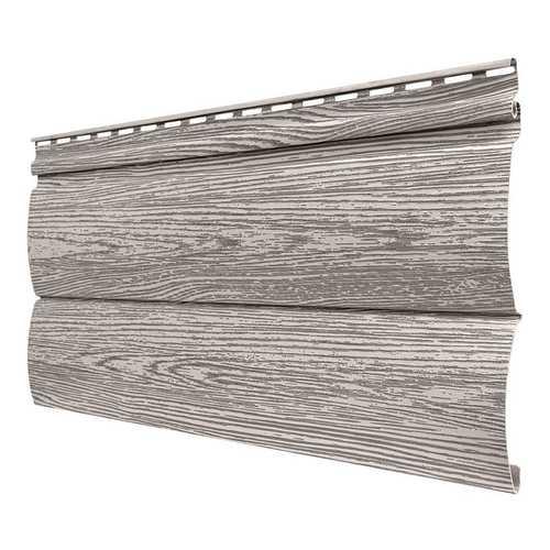 Сайдинг Tecos Lux Двойной оцилинд. брус Алтайская берёза 3660х230 мм