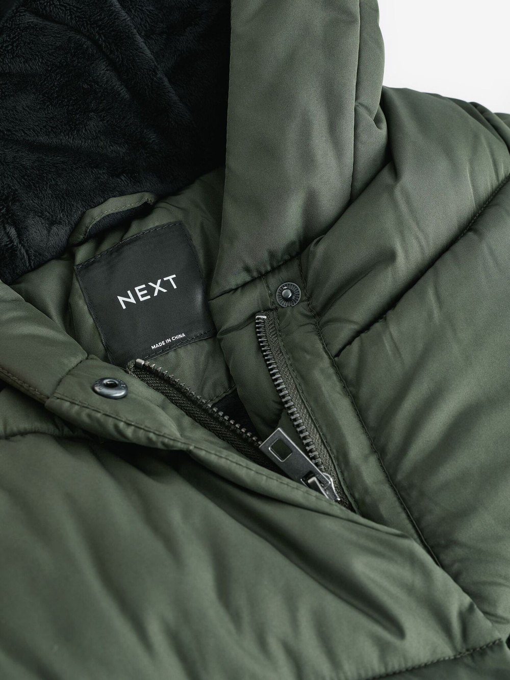 Куртка утепленная с капюшоном для девочки Next Q81-874, Хаки
