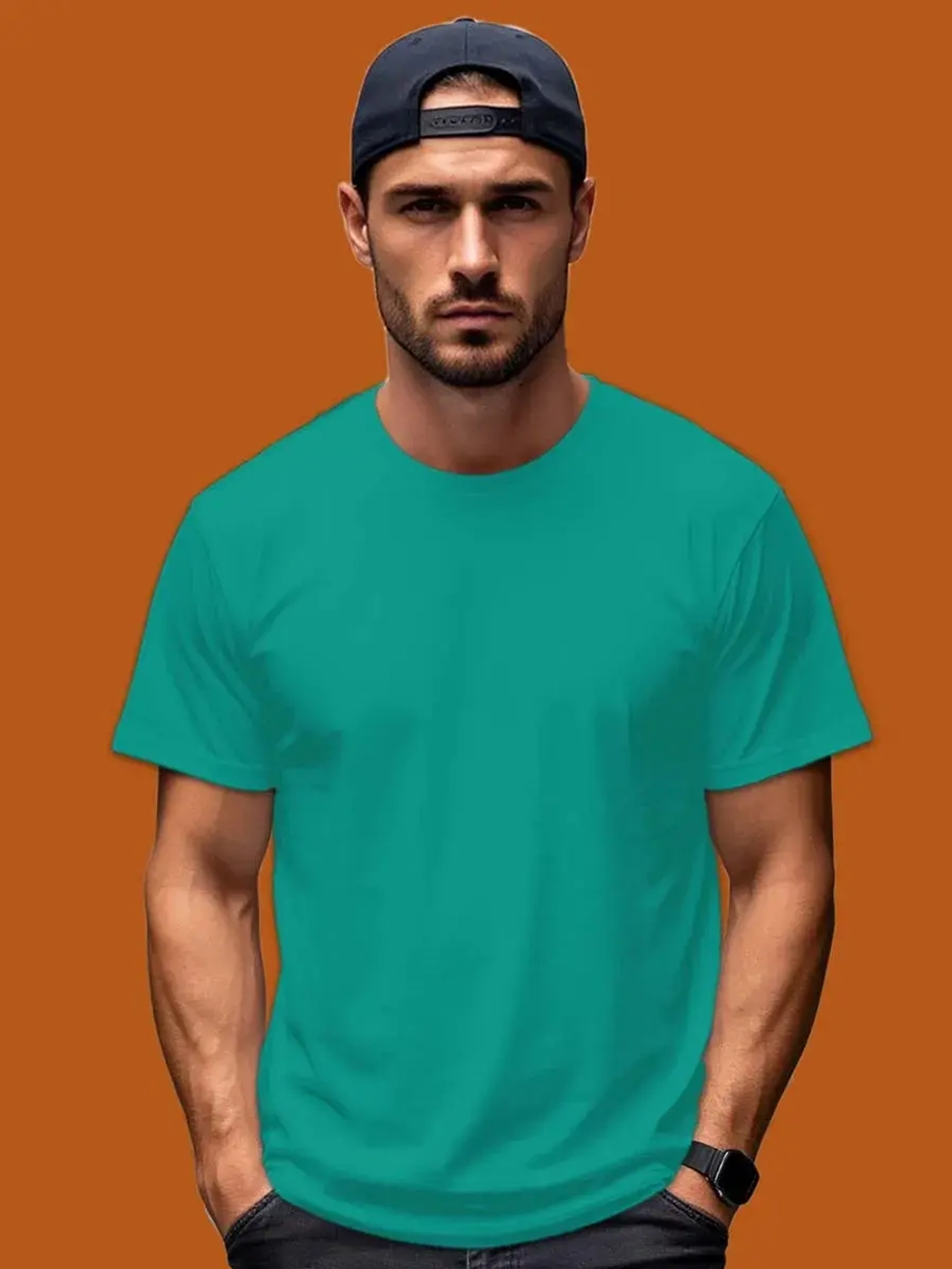 Футболка Взрослая.Премиум однотонная.1 шт