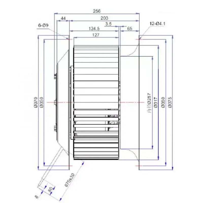 Мотор-колесо Vilmann FT-315-6D / LZW-315-6D