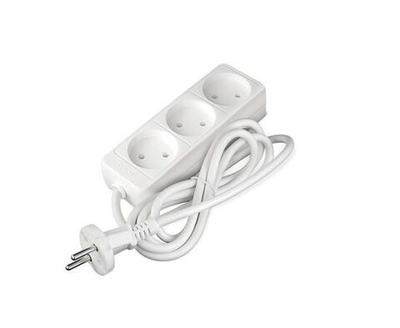 Удлинитель 3х1.5м без заземл. 10А IP20 2.2кВт ПВС Союз 481S-1301