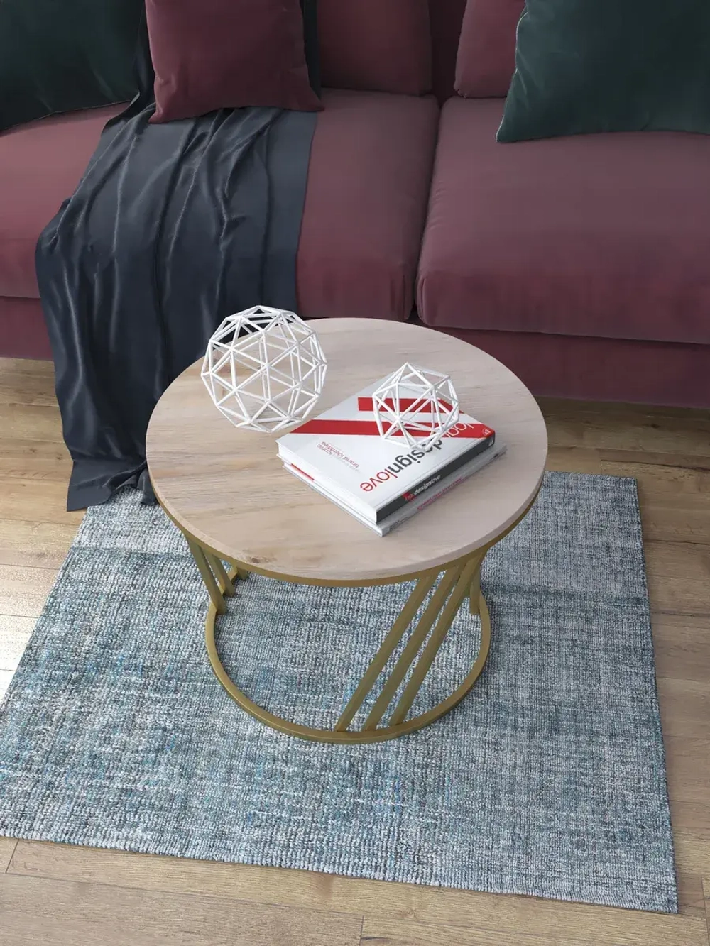 Журнальный стол Адидас - ЗД - МДФ в ПВХ