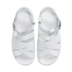 Jordan Beach Sandals Women"s White/Metal Silver